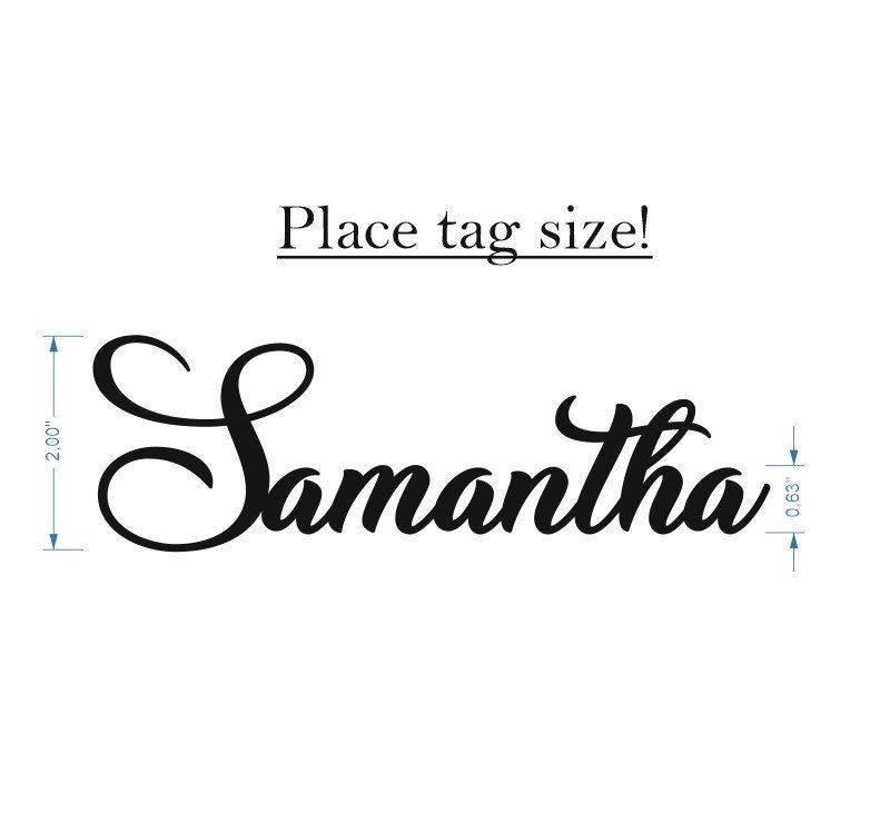 Laser Cut Wedding Place Cards: Acrylic, Wood Name Place Setting