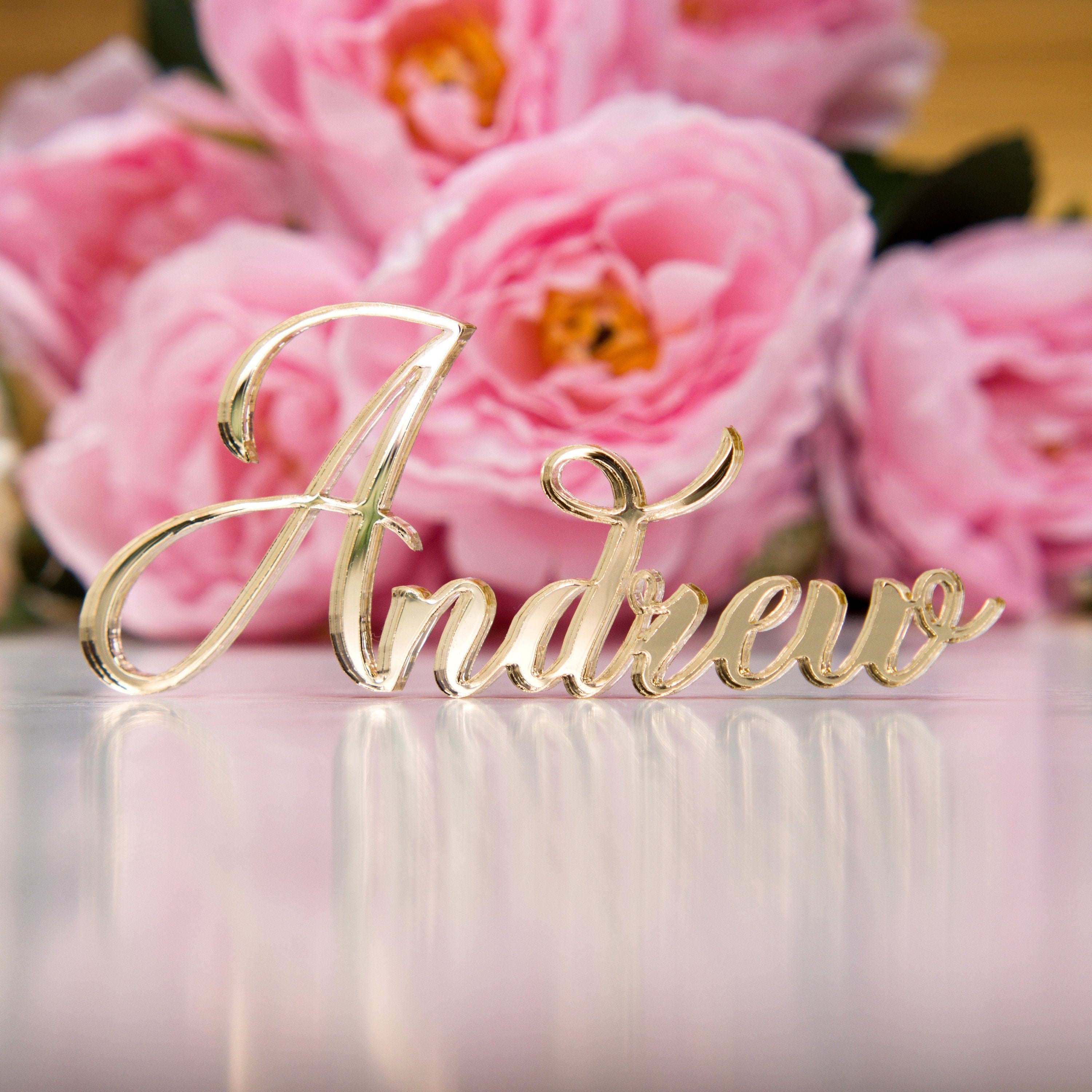 Laser Cut Wedding Place Cards: Acrylic, Wood Name Place Setting