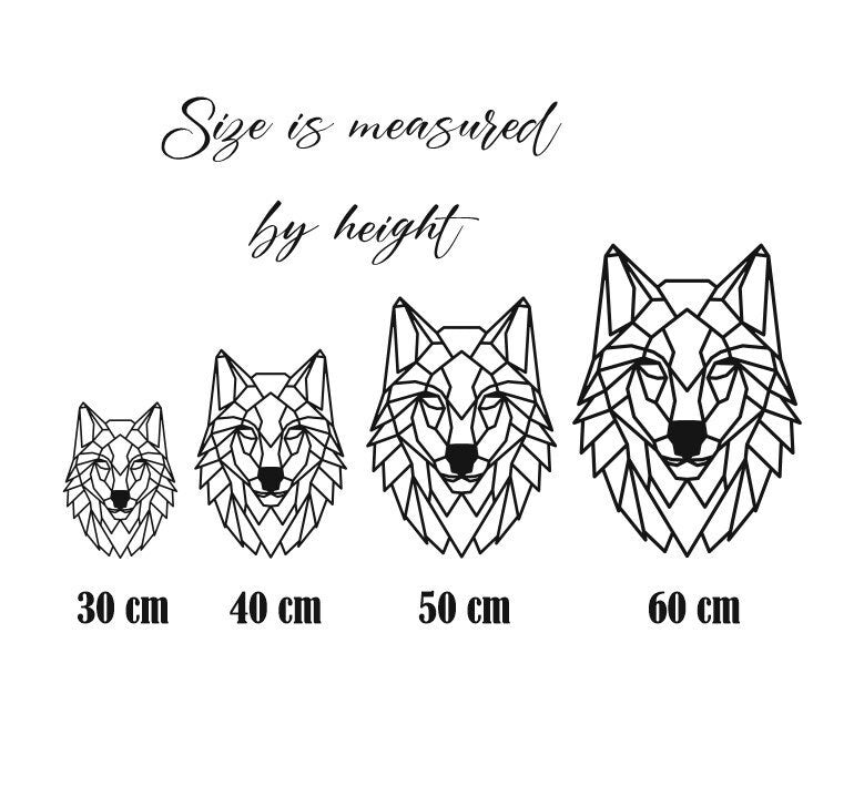 Geometric Wolf Wood Wall Art: Modern Animal Decor