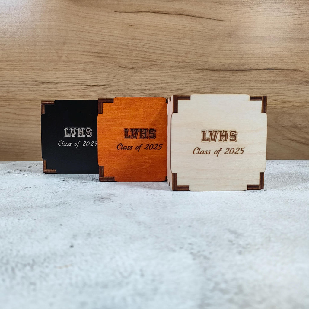 Personalized Graduation Wooden Box: Engraved Keepsake Gift