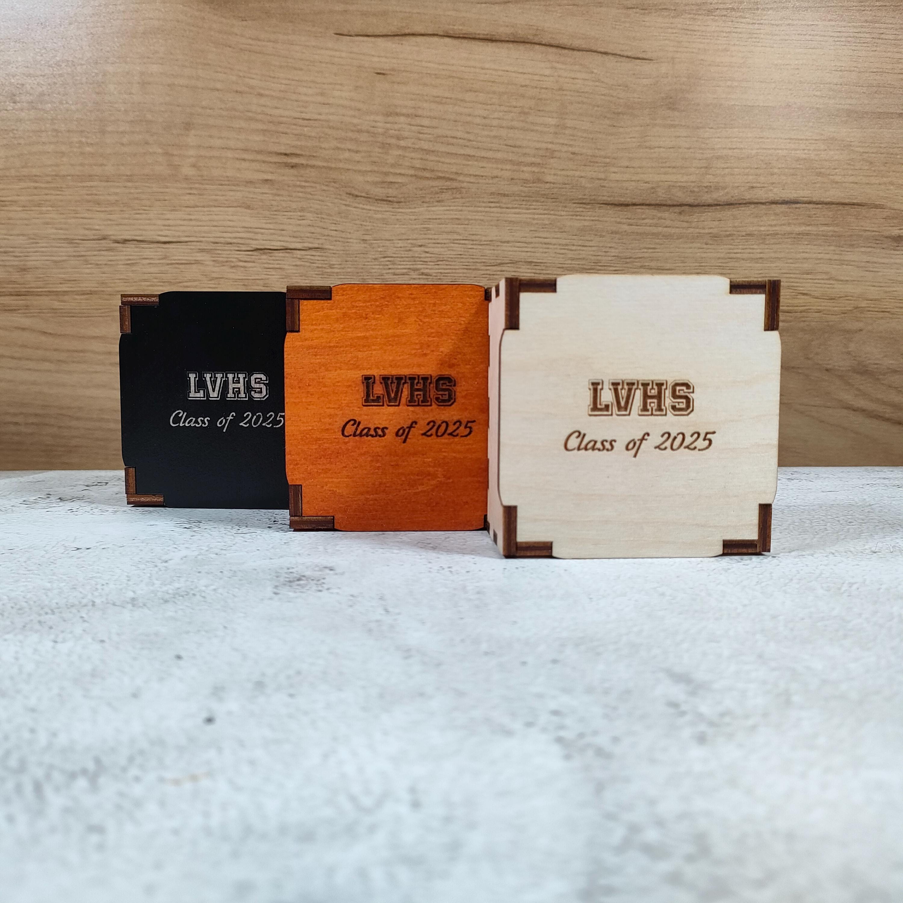 Personalized Graduation Wooden Box: Engraved Keepsake Gift