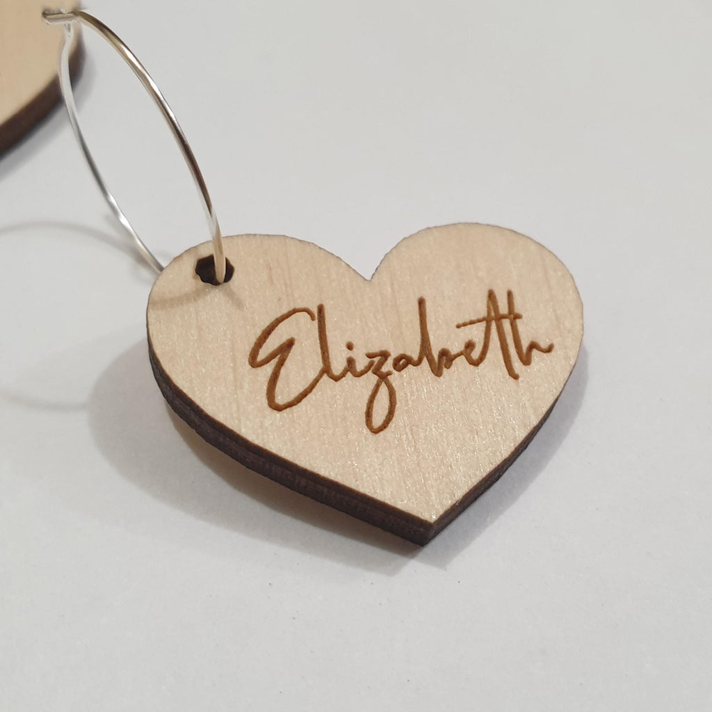 Personalized Wine Charms, Wine Charms Personalized, Customized Wine Charms. Choose Font/Shape!