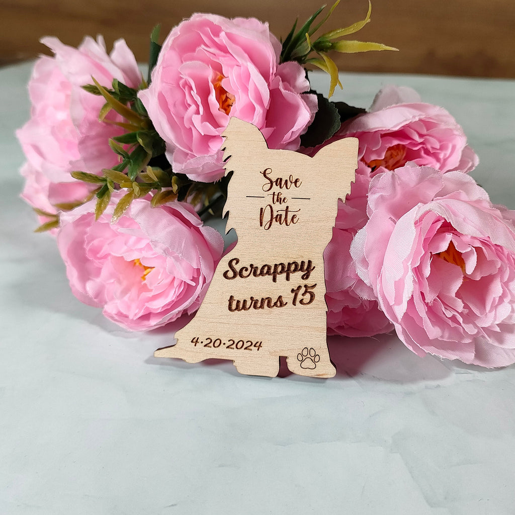 Pet Save The Date Magnets: German Shepherd Wedding Favour, Dog