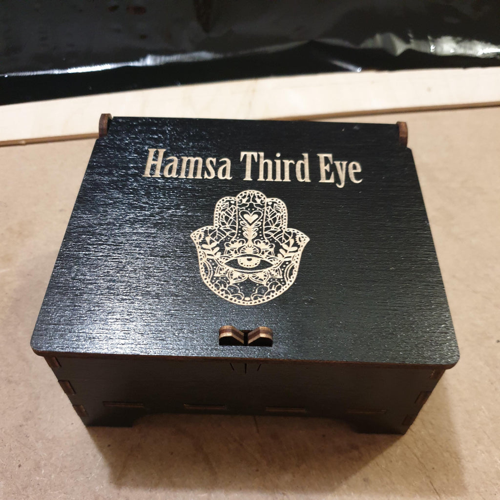 Engraved Tarot Card Box: Personalized Witchy Keepsake - Goddess Design