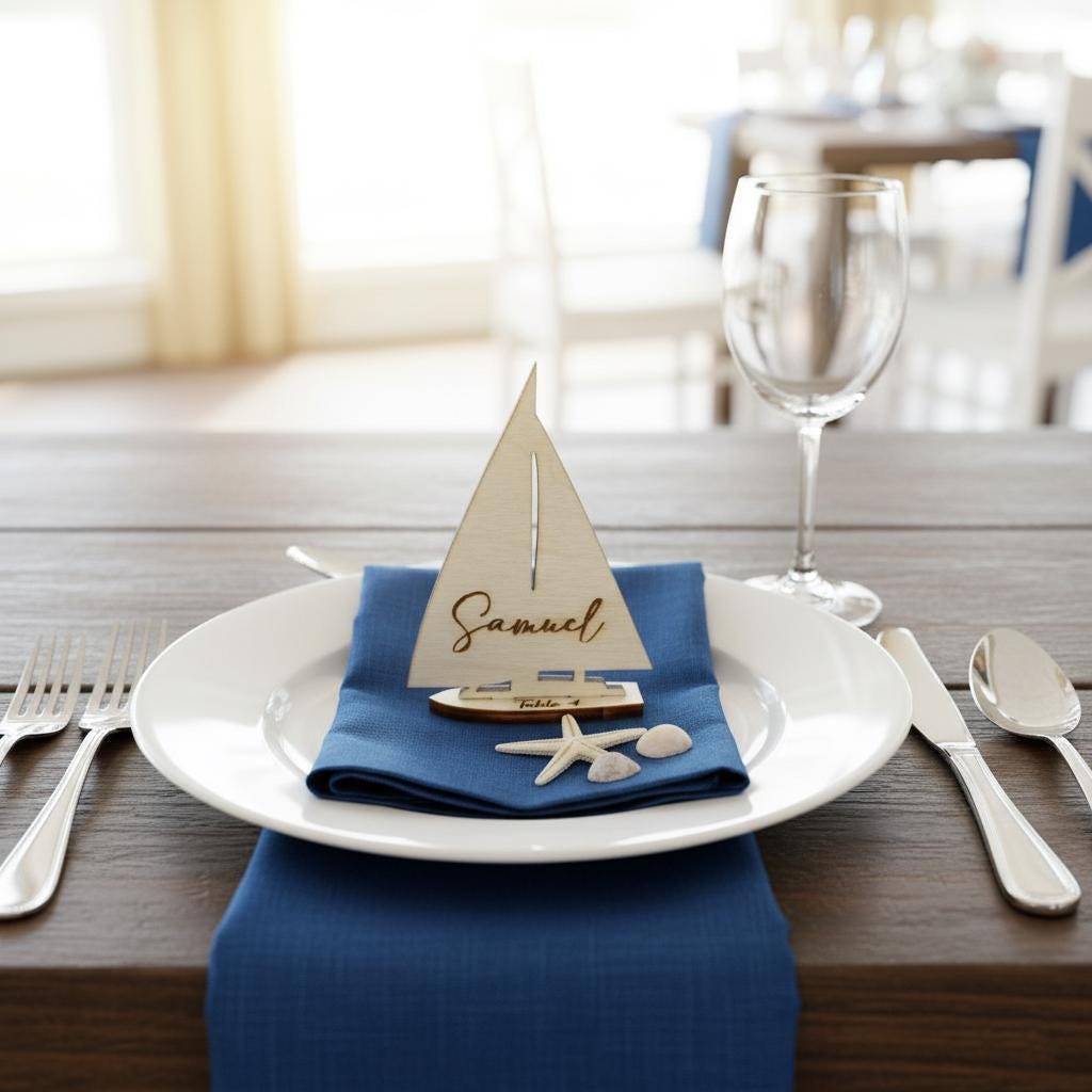 Nautical Wedding Place Cards, Place Cards Wedding, Tropical Wedding, Wedding Seating Chart, Destination Wedding, Wedding Name Cards