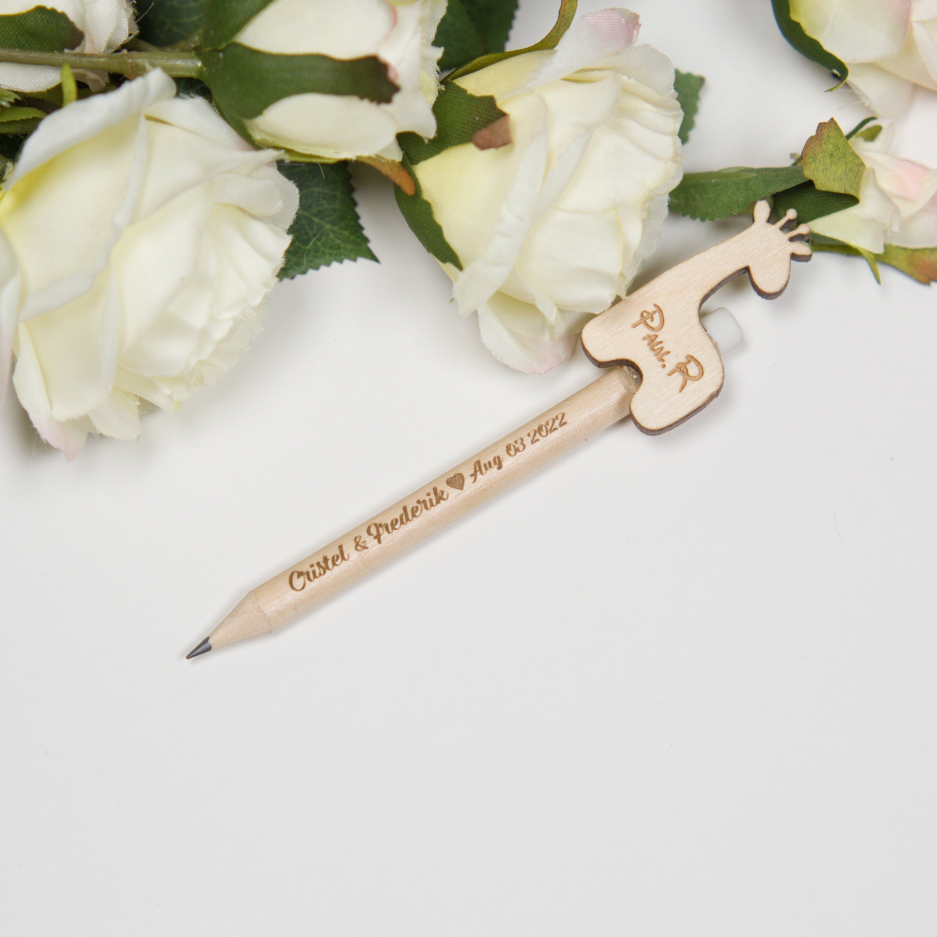 Personalized Mini Pencils: Baby Shower & Wedding Favors