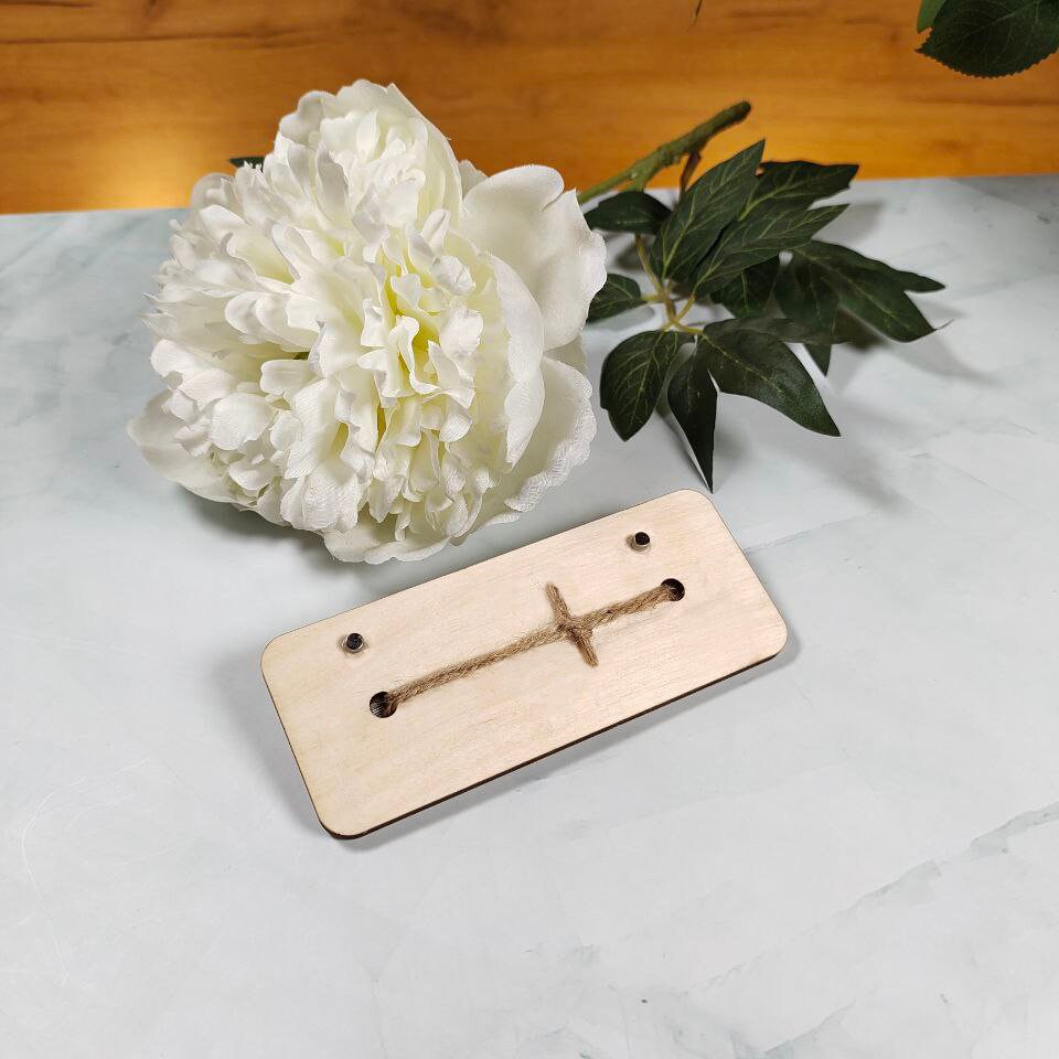 Pencil Save The Date Magnet: Custom Engraved Wood Tag, Wedding Favor