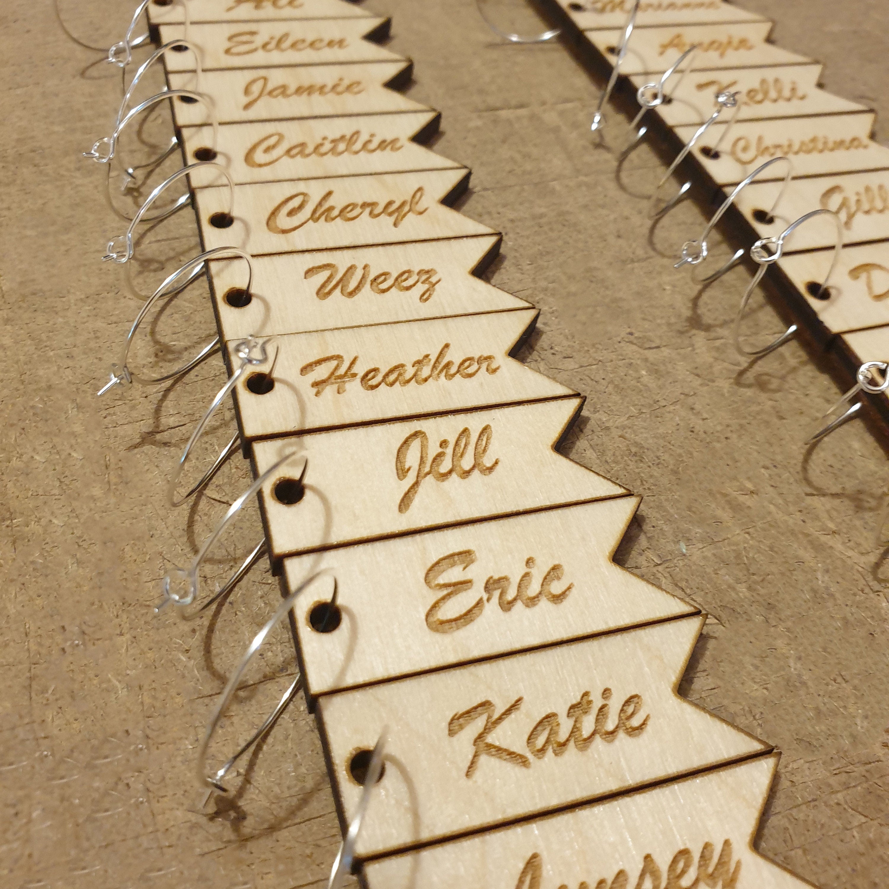 Personalized Flag Wine Charms: Double-Sided Engraved Wine Glass Tags