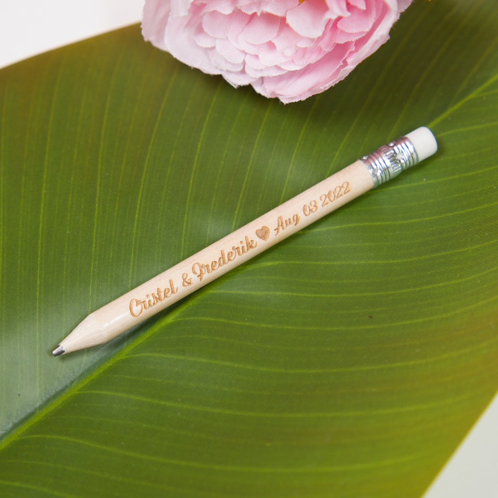 Pencil Save The Dates, Pencil Us In Save The Dates, Mini Pencils (10 CM), Сustom Wedding Invitations, Wedding Favors For Guests In Bulk