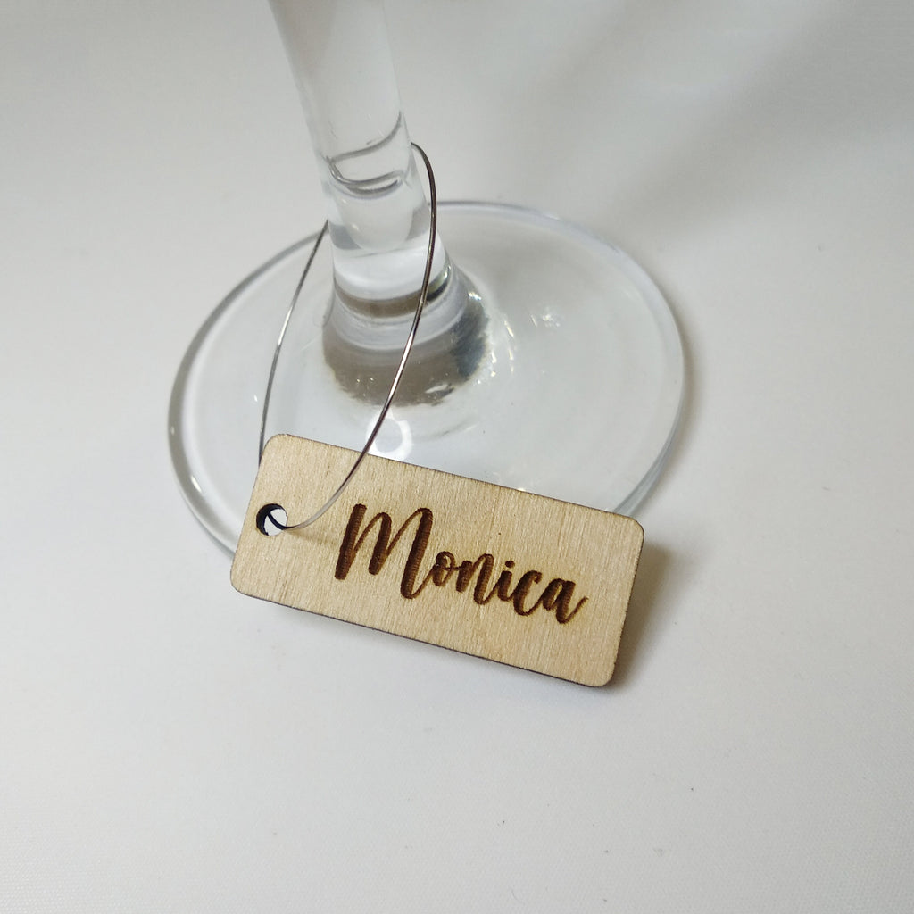 Personalized Wine Charms, Wine Charms Personalized, Customized Wine Charms. Choose Font/Shape!