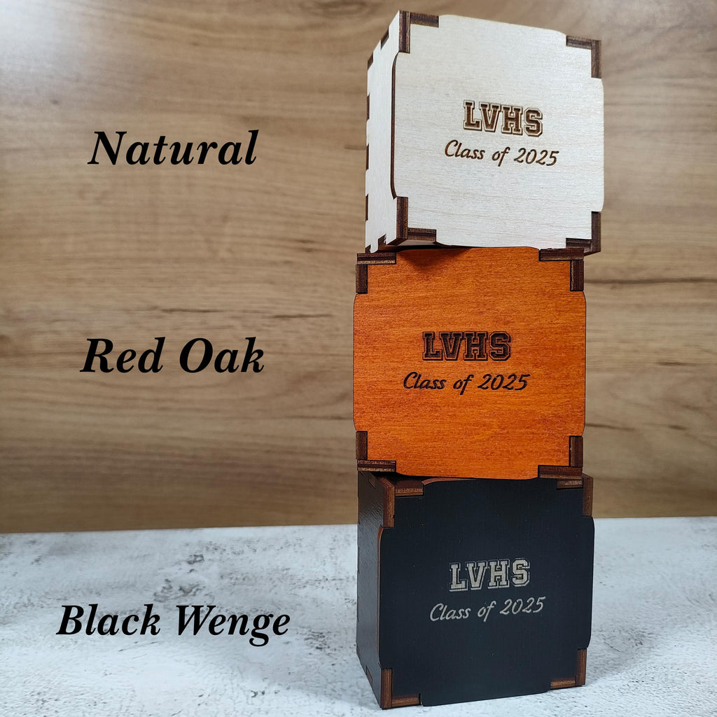 Personalized Graduation Wooden Box: Engraved Keepsake Gift