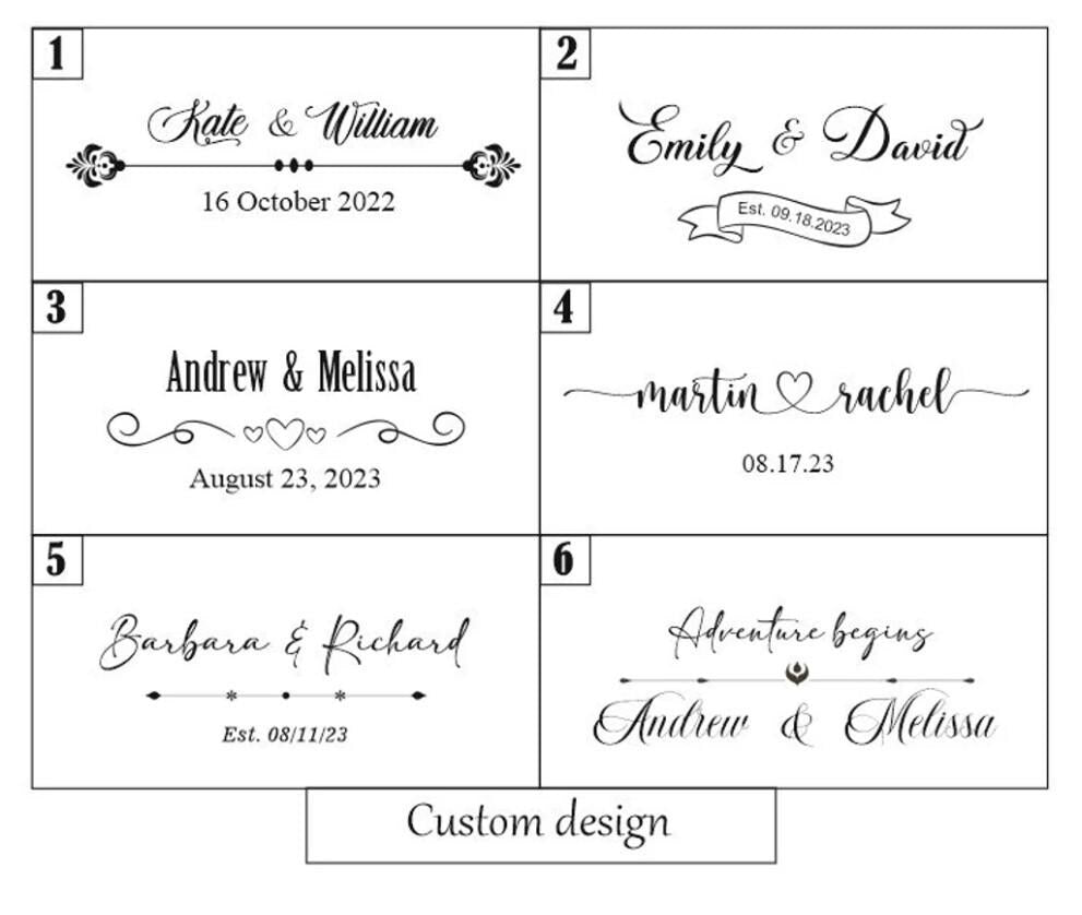 Wedding Guest Book Alternative: Wooden Hearts, Customizable Keepsake
