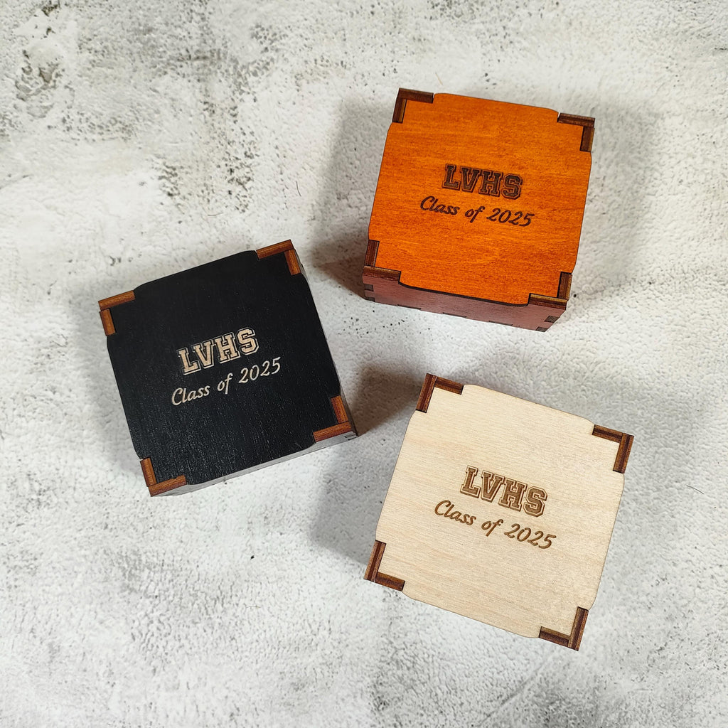 Personalized Graduation Wooden Box: Engraved Keepsake Gift