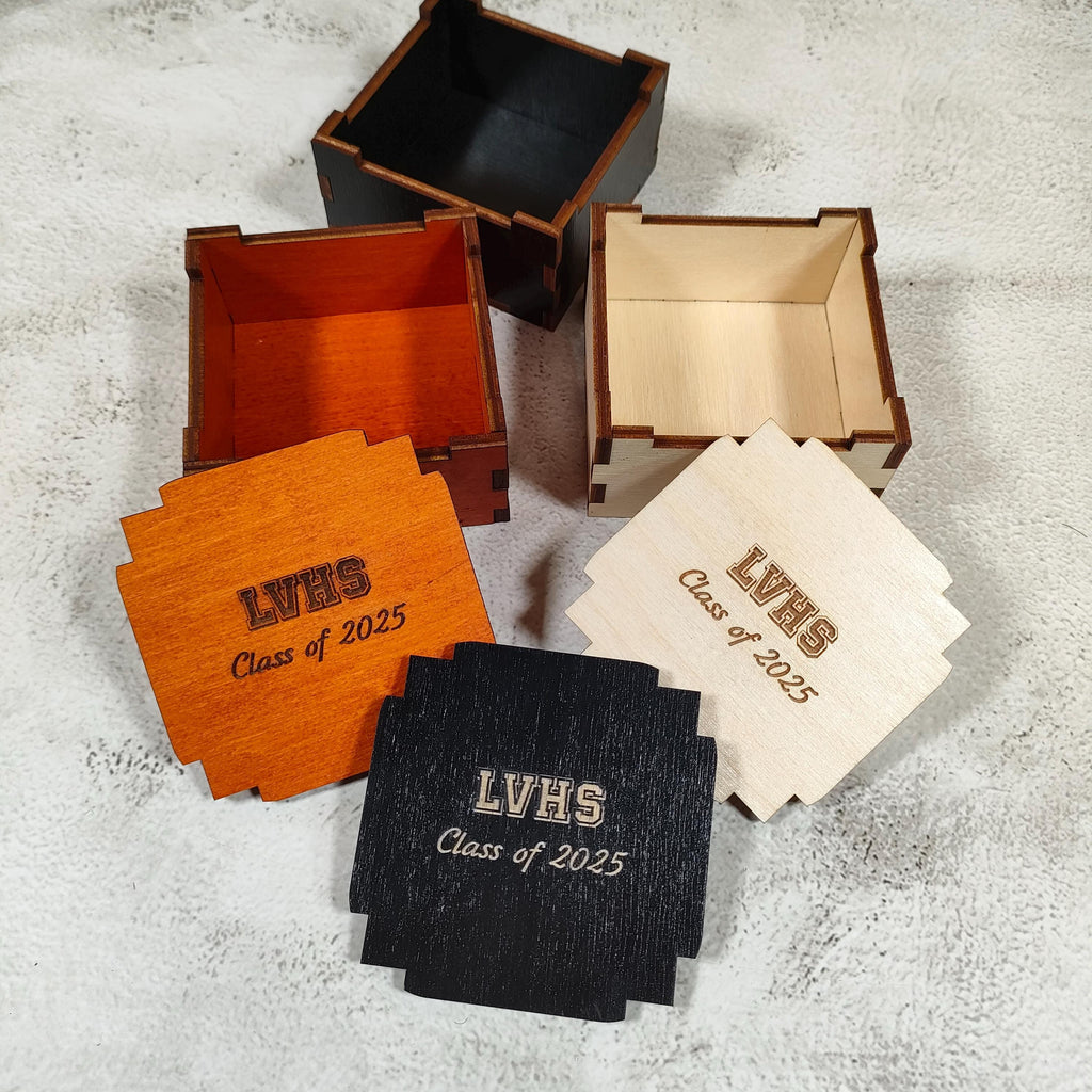 Personalized Graduation Wooden Box: Engraved Keepsake Gift