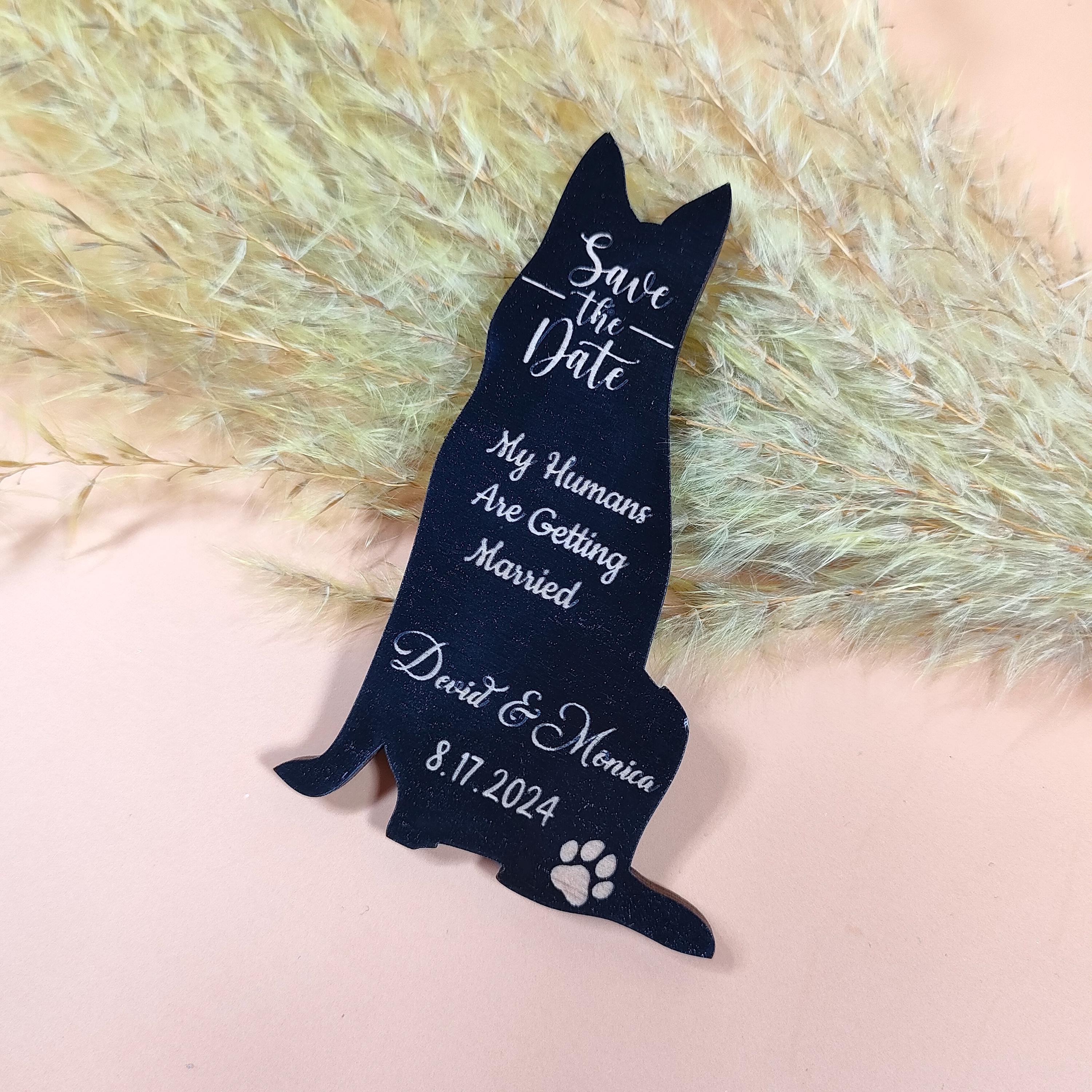 Pet Save The Date Magnets: German Shepherd Wedding Favour, Dog