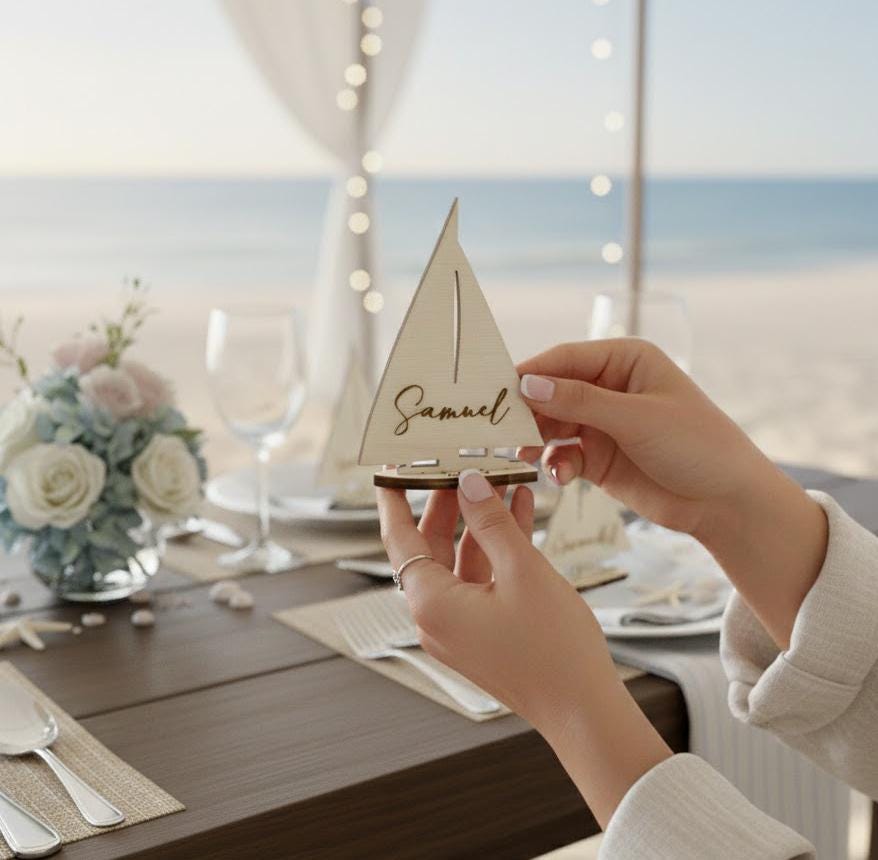 Nautical Wedding Place Cards, Place Cards Wedding, Tropical Wedding, Wedding Seating Chart, Destination Wedding, Wedding Name Cards