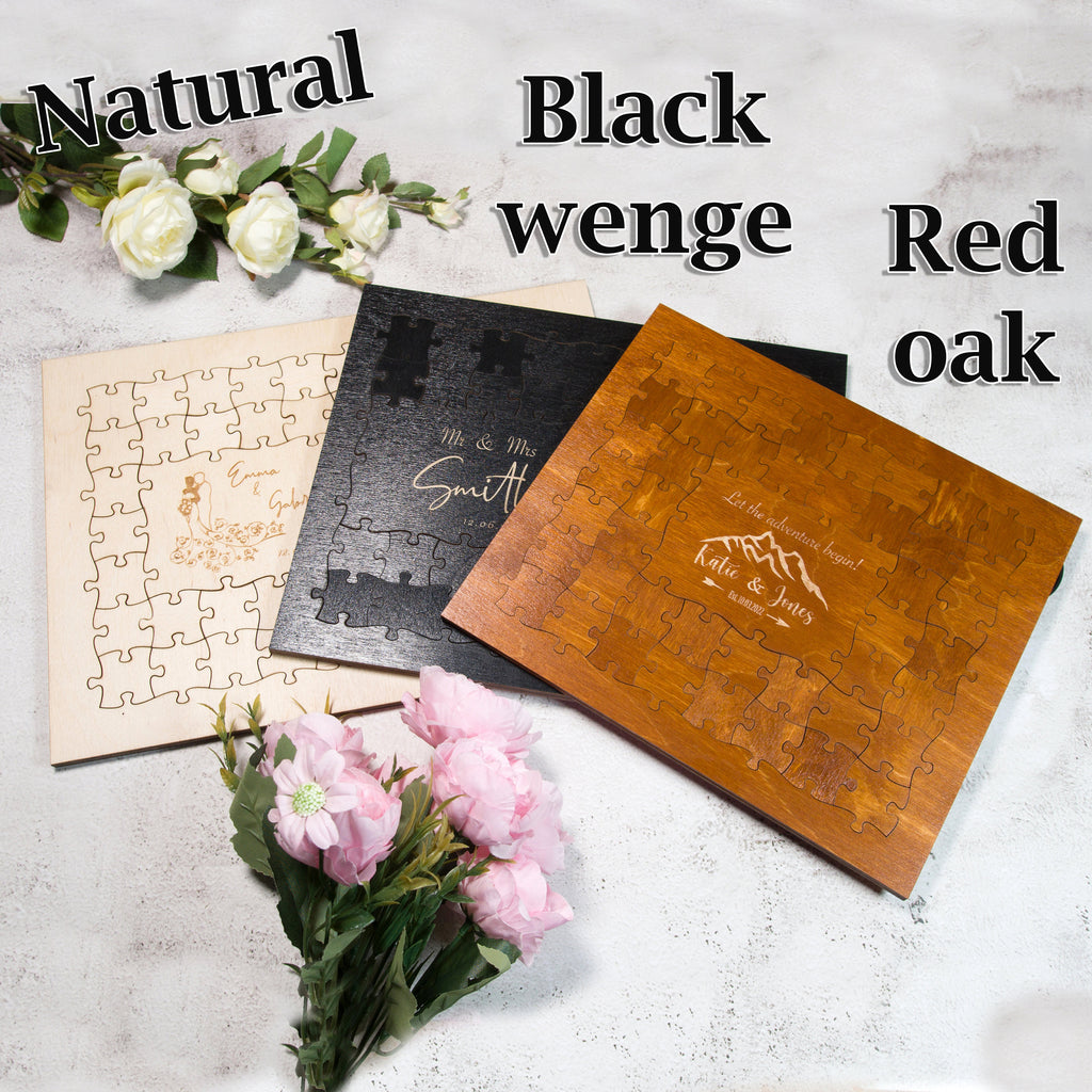 Personalized Wedding Guest Book Puzzle: Unique Alternative Guestbook