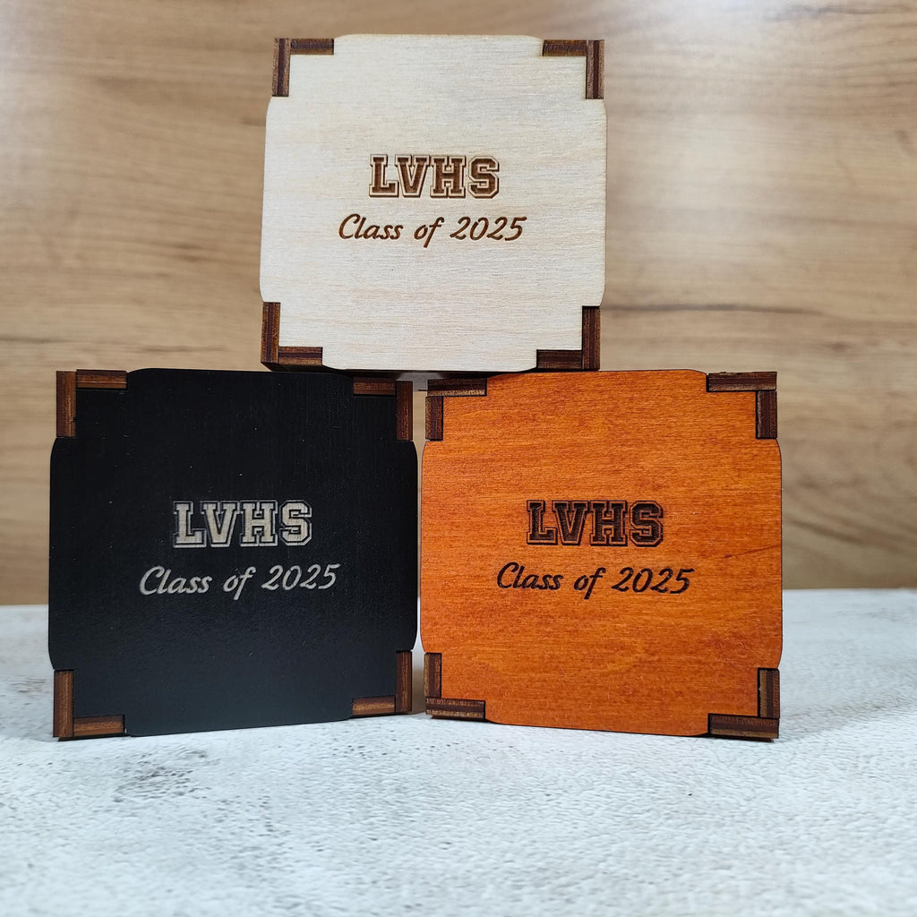 Personalized Graduation Wooden Box: Engraved Keepsake Gift