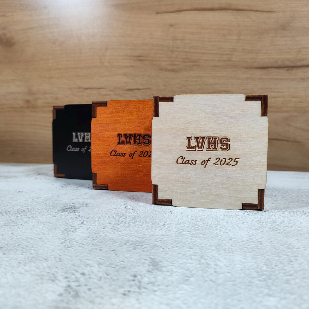 Personalized Graduation Wooden Box: Engraved Keepsake Gift